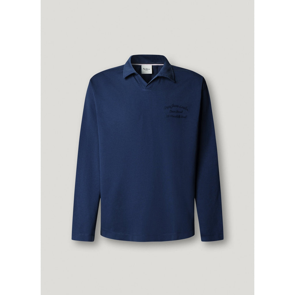 Cyril Embroidered Logo Long Sleeve Polo