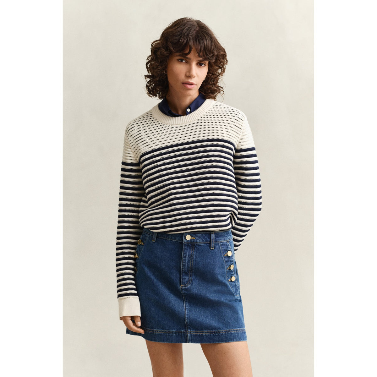 Striped Crew Neck Sweater