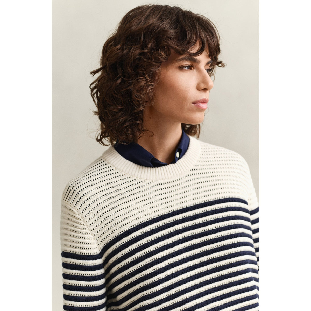 Striped Crew Neck Sweater