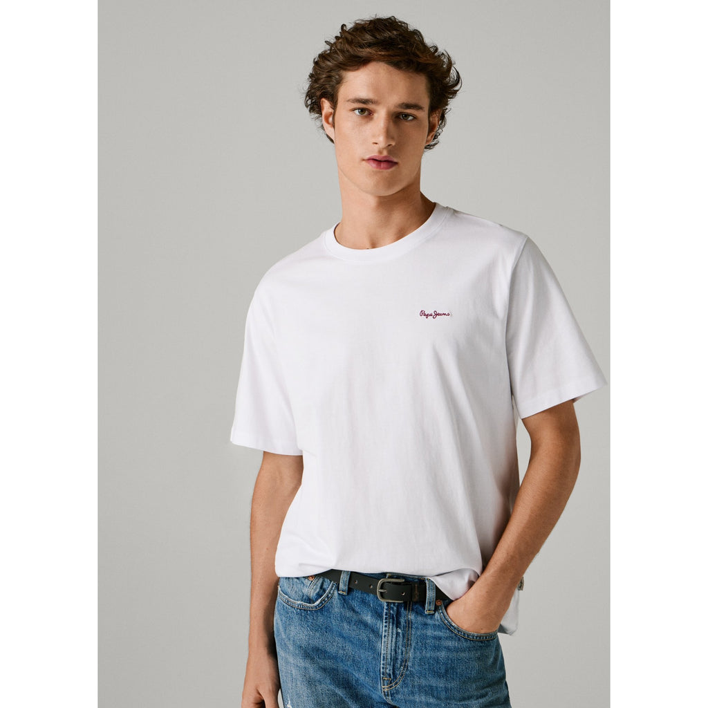 Connor Regular Fit Contrast Logo Print T-Shirt