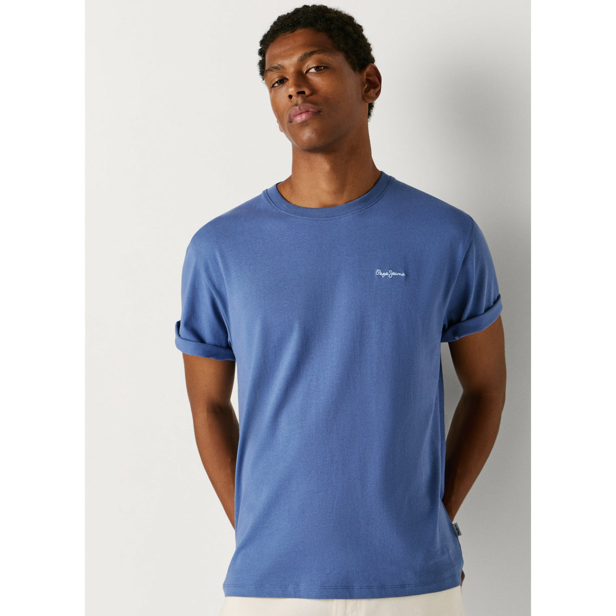 Connor Regular Fit Contrast Logo Print T-Shirt