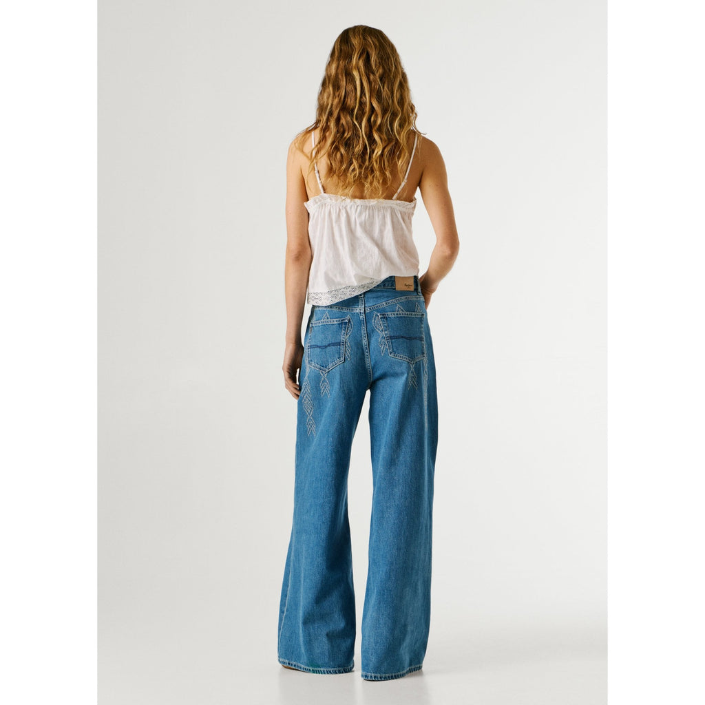 Jaimy Ikat High Waist Wide Fit Jeans