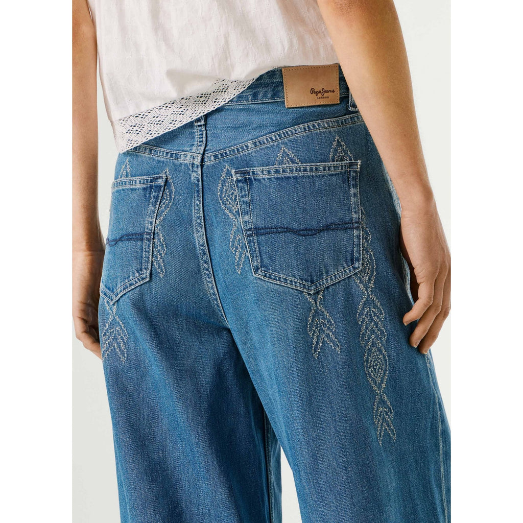 Jaimy Ikat High Waist Wide Fit Jeans