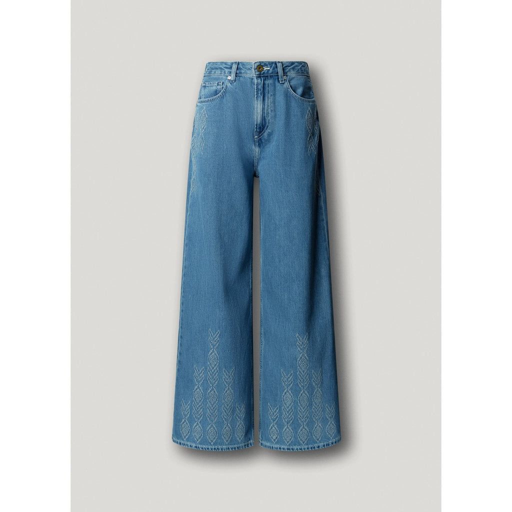 Jaimy Ikat High Waist Wide Fit Jeans
