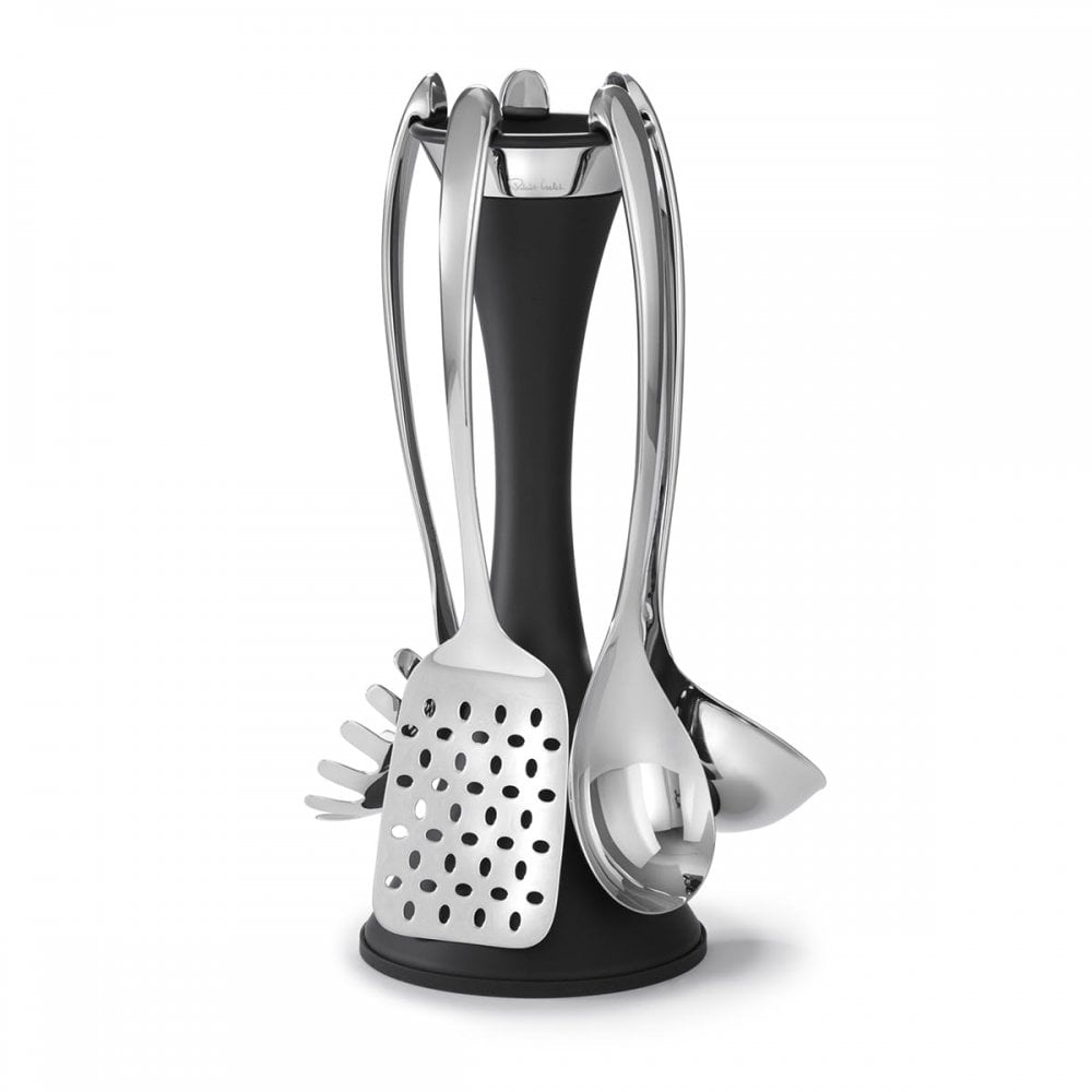 Signature (BR) V Black Utensil Stand Set