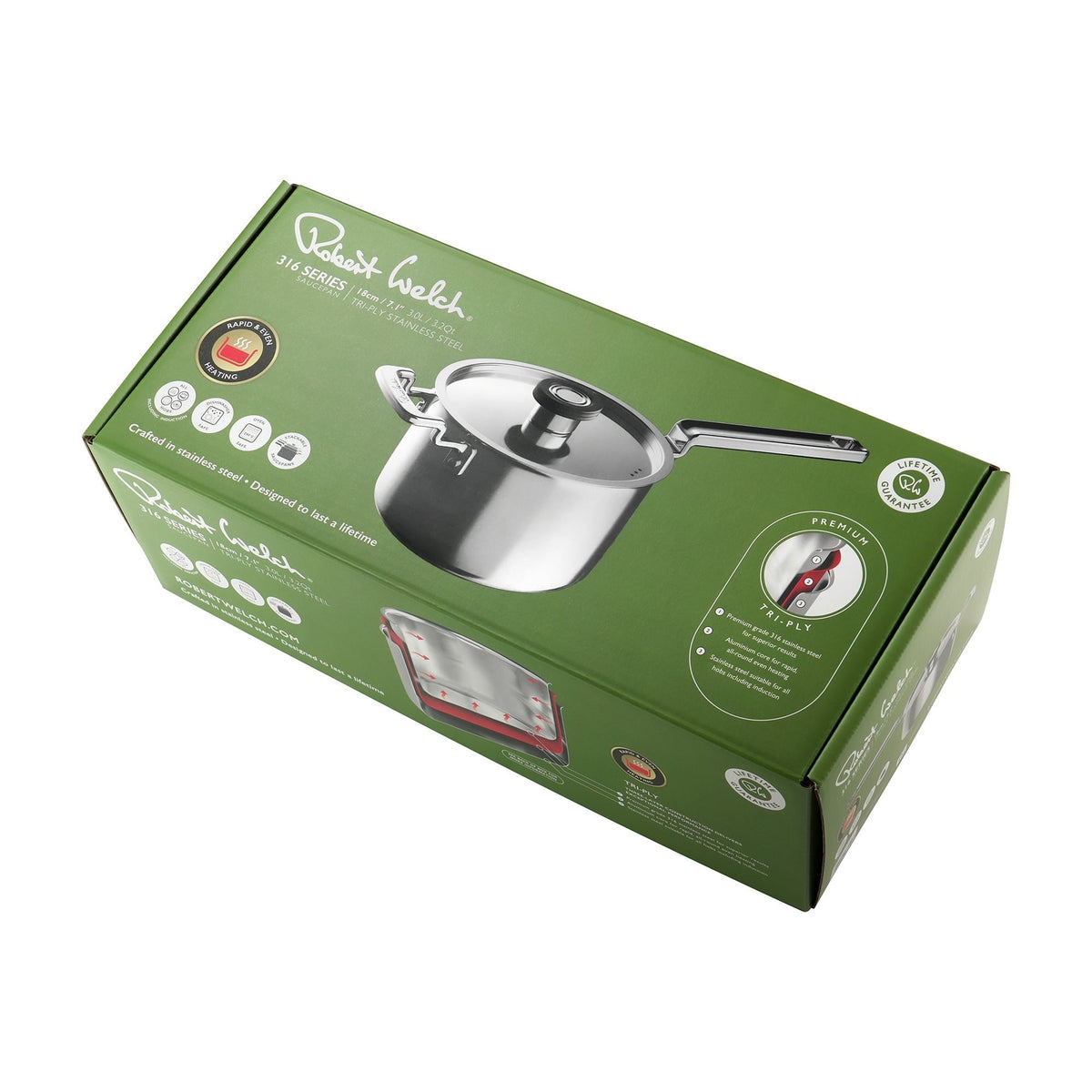 316 Series Cookware Bright Saucepan