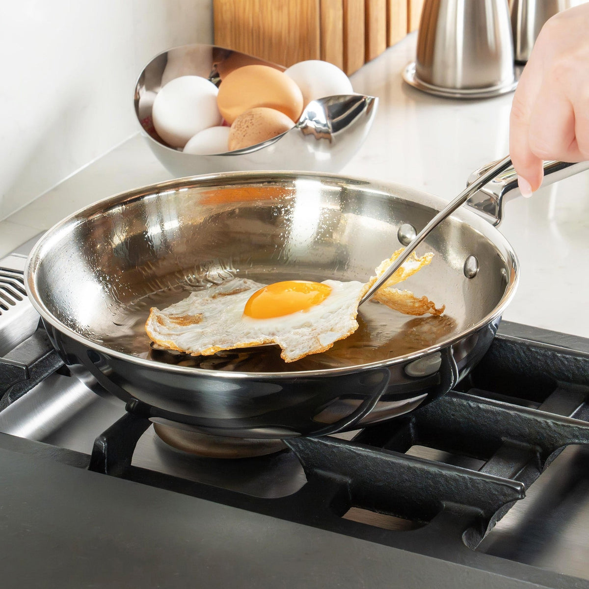 316 Series Cookware Bright Frying Pan