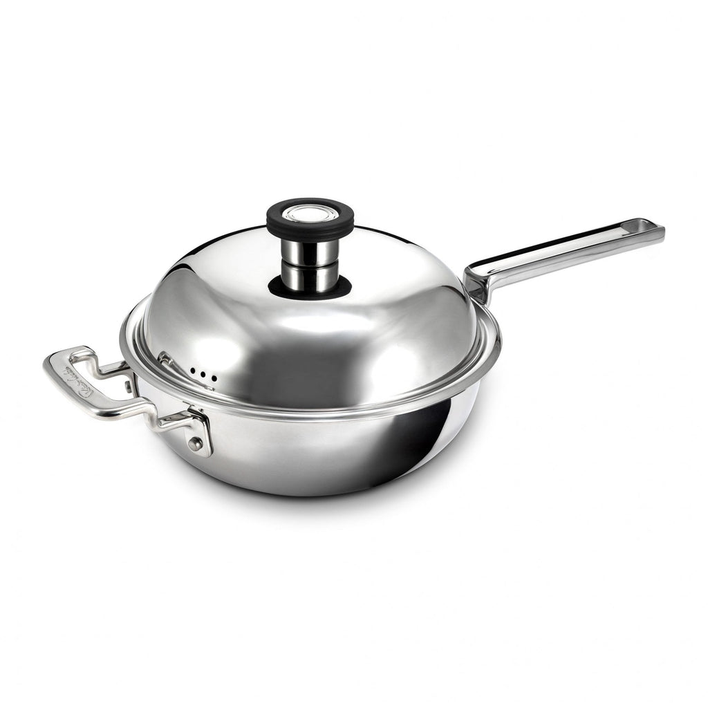 316 Series Cookware Bright Wok With Lid