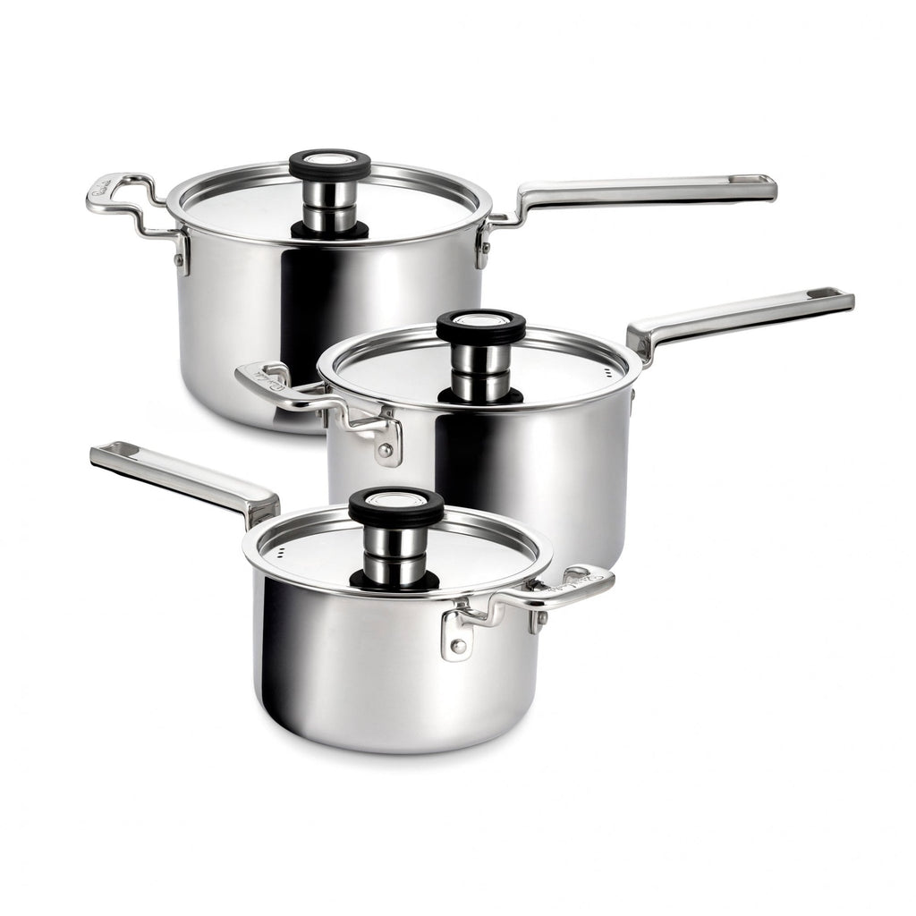 316 Series Cookware Bright Saucepan Set - 3 Piece