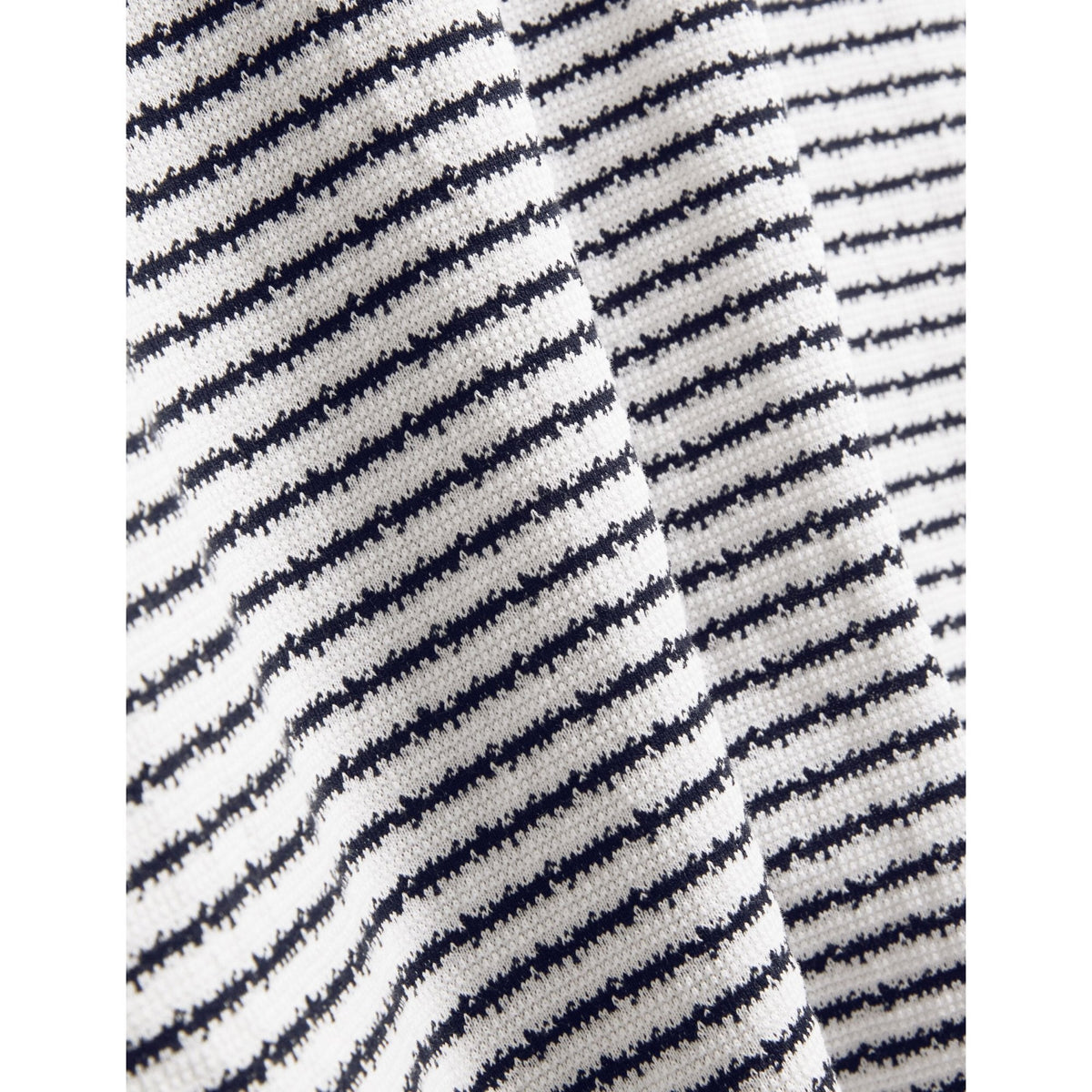 Vexrin Textural Stripe Crew Neck Cotton T-Shirt