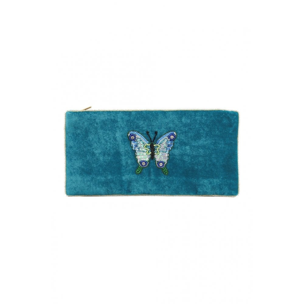 Blue Butterfly Multi Use Pouch
