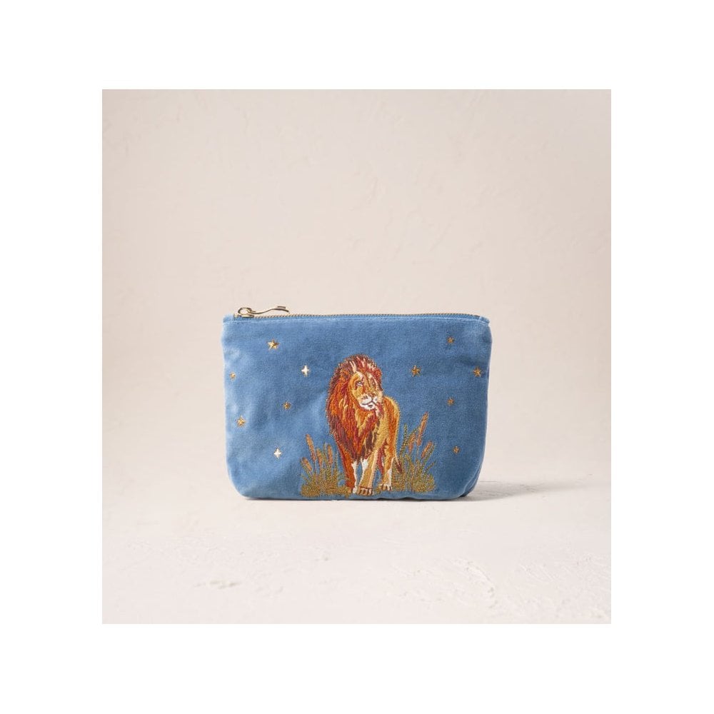 Lion Pride Velvet Mini Pouch
