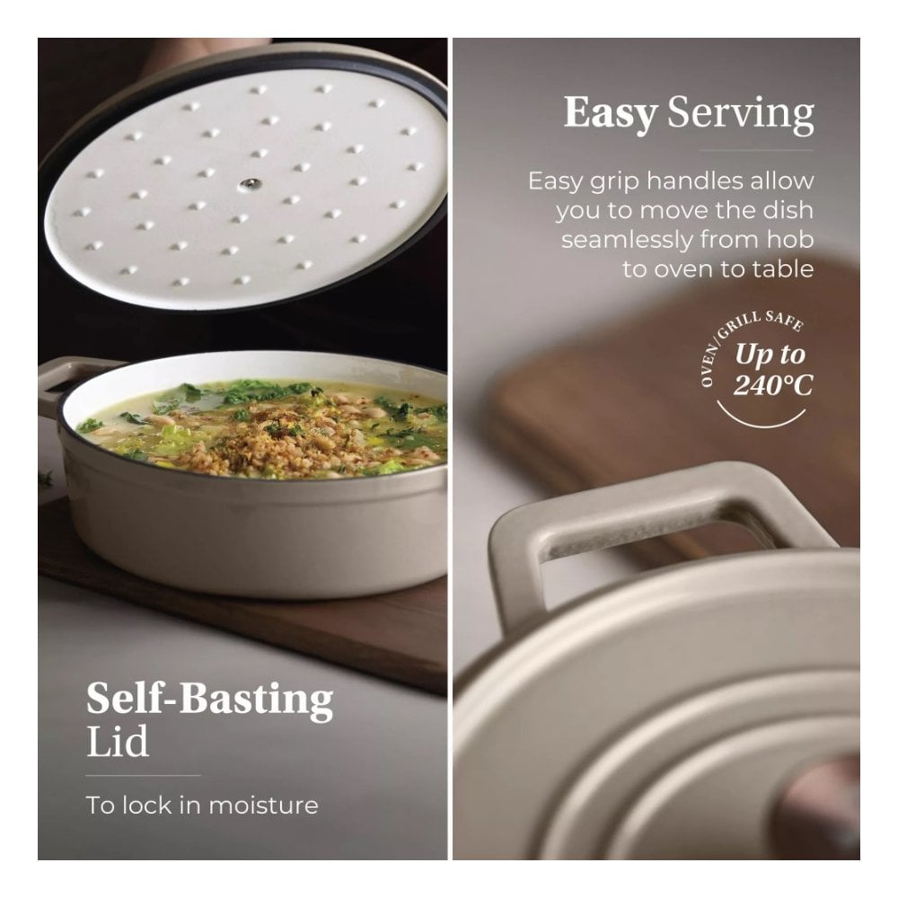 Nattura Cast Iron Shallow Casserole