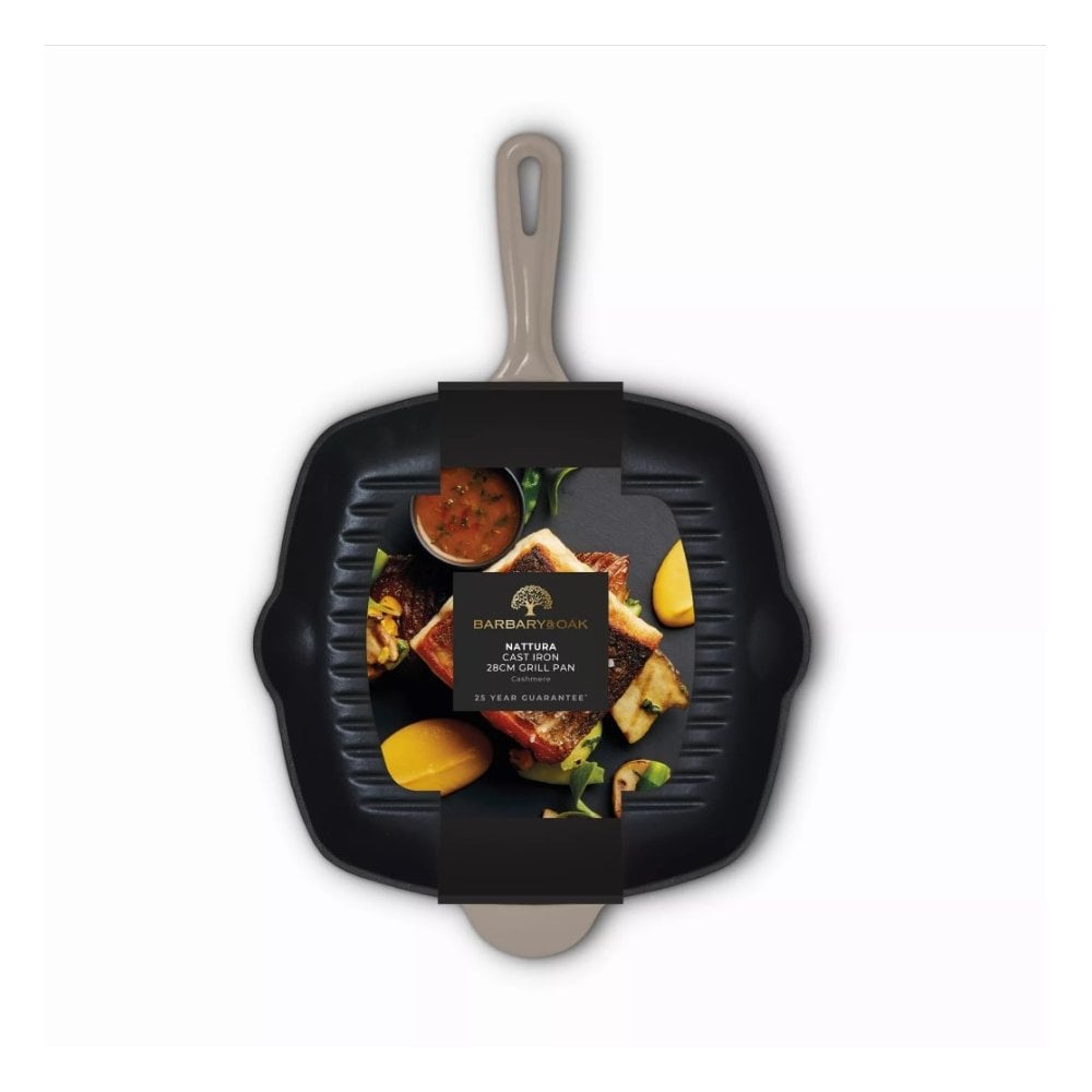 Nattura Cast Iron Grill Pan 28cm