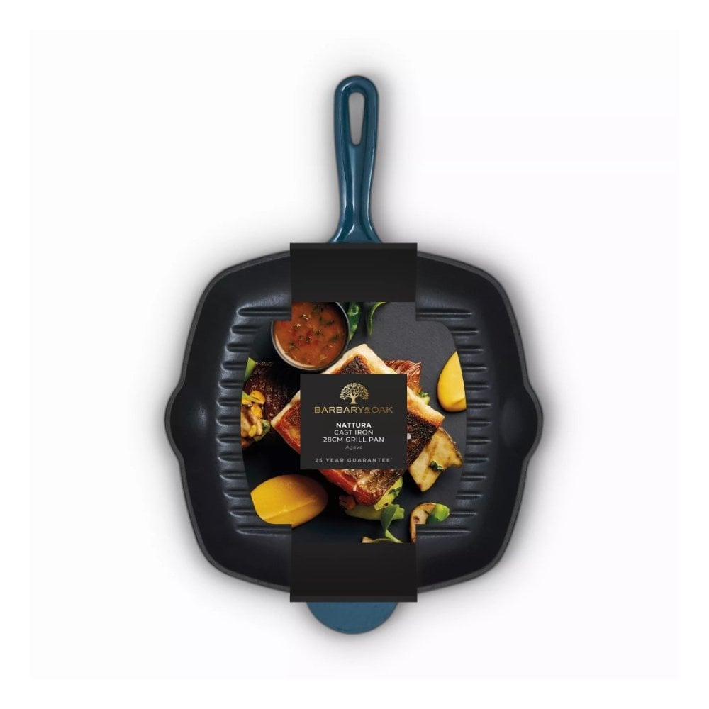 Nattura Cast Iron Grill Pan 28cm