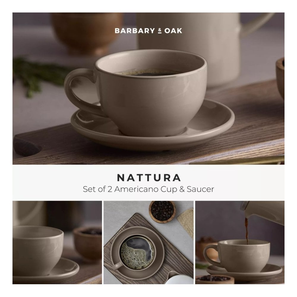 Nattura Americano Cup & Saucer - Set of 2