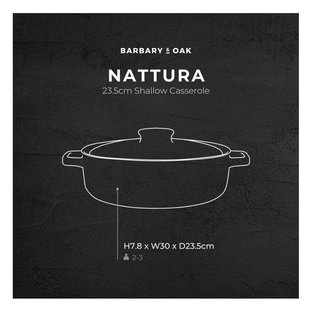 Nattura Shallow Casserole 23.5cm