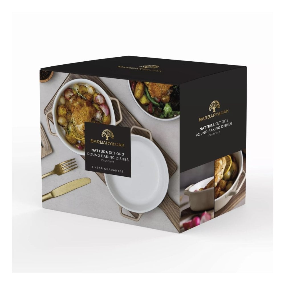 Nattura Round Baking Dishes - Set of 2