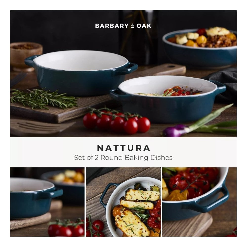 Nattura Round Baking Dishes - Set of 2