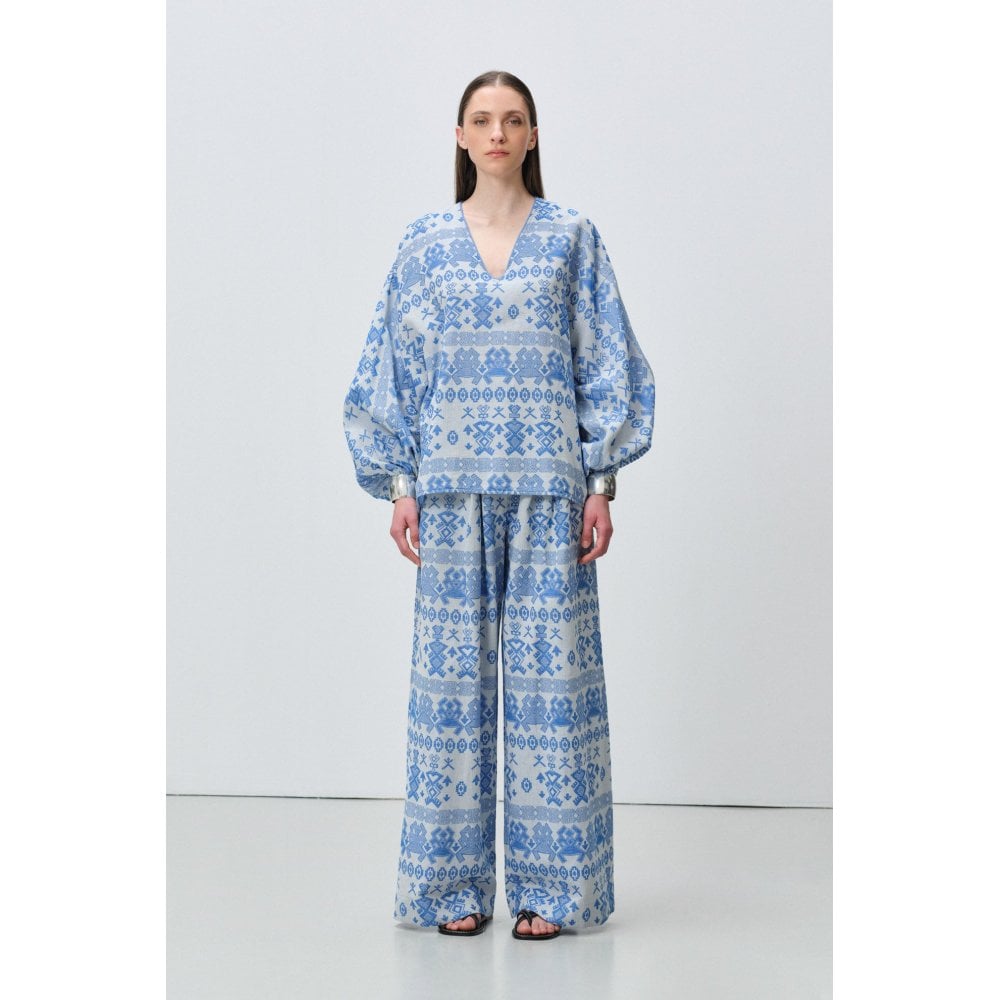Lumen Relaxed Wide Fit Bohemian Trousers