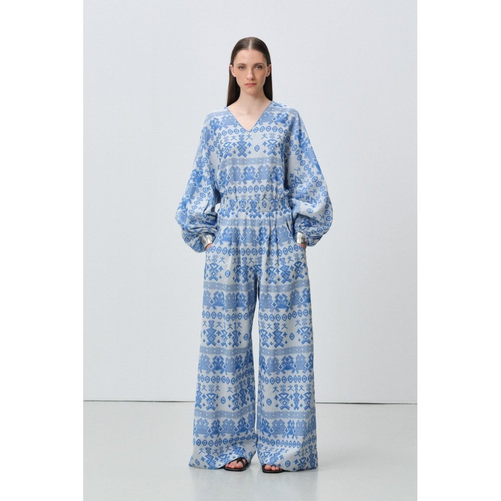 Lumen Relaxed Wide Fit Bohemian Trousers