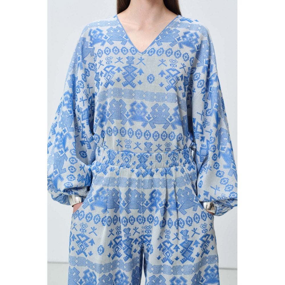 Lumen Relaxed Wide Fit Bohemian Trousers