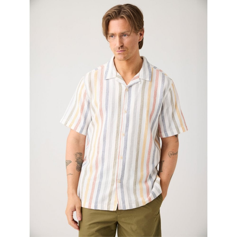 Relaxed Stripe Short Sleeve Shirt