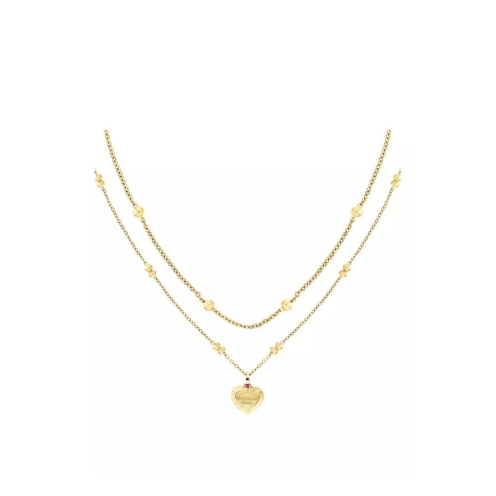 Layered Gold Plated Chain Necklace