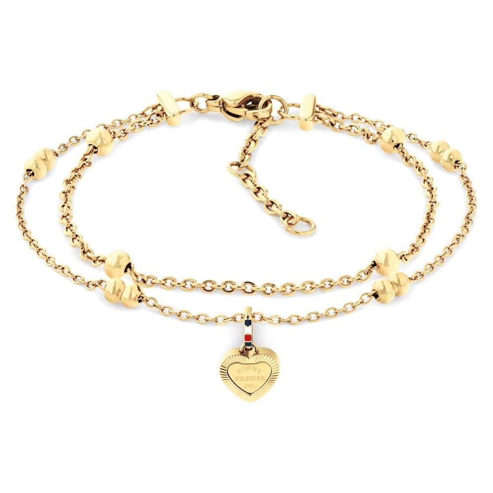 Layered Gold Plated Chain Bracelet