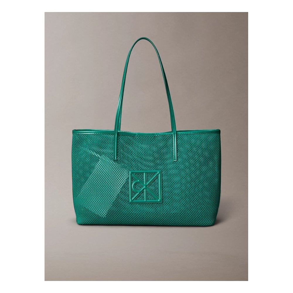 Emblem Logo Mesh Tote Bag
