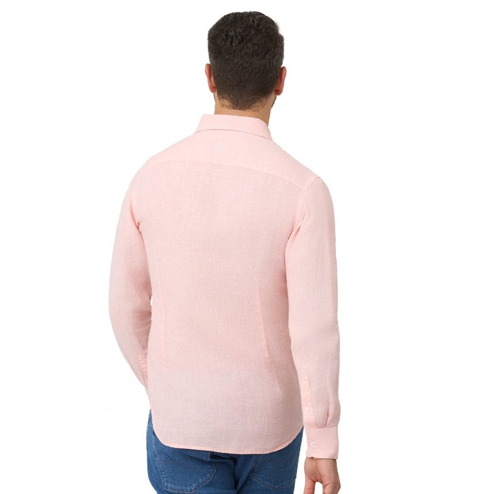 Garment Dyed Linen Button Down Shirt
