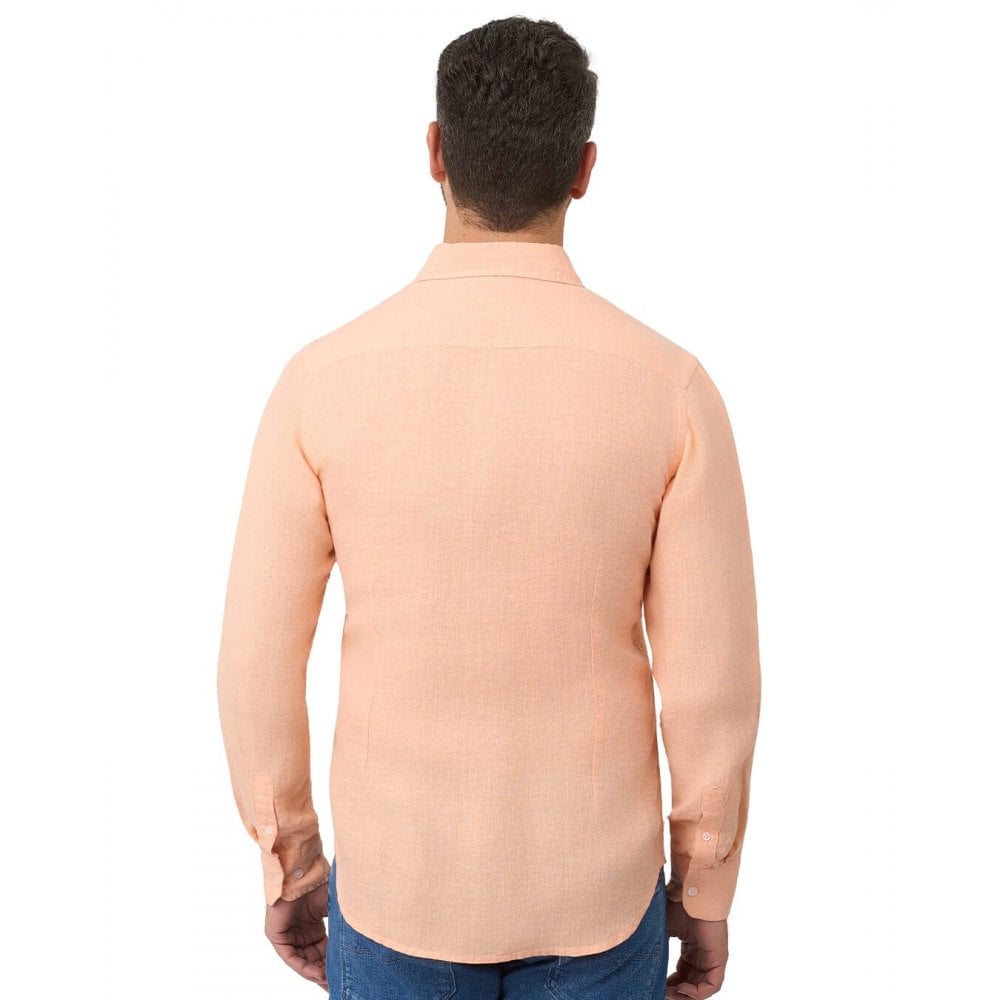 Garment Dyed Linen Button Down Shirt