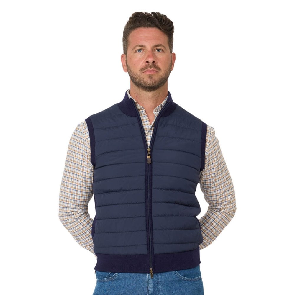 Hybrid Knit & Wadded Gilet