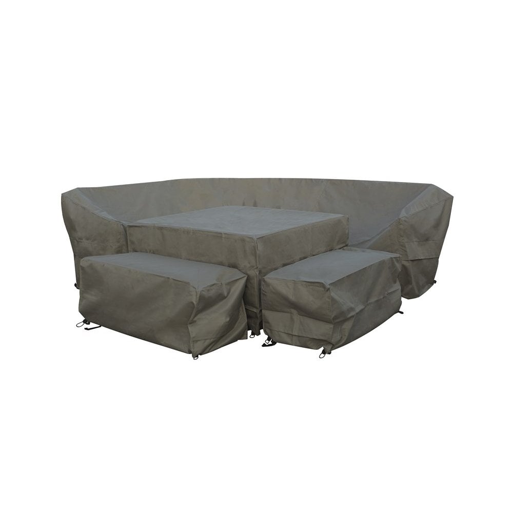 Bramblecrest Rattan Curved CornerSofa Set Covers