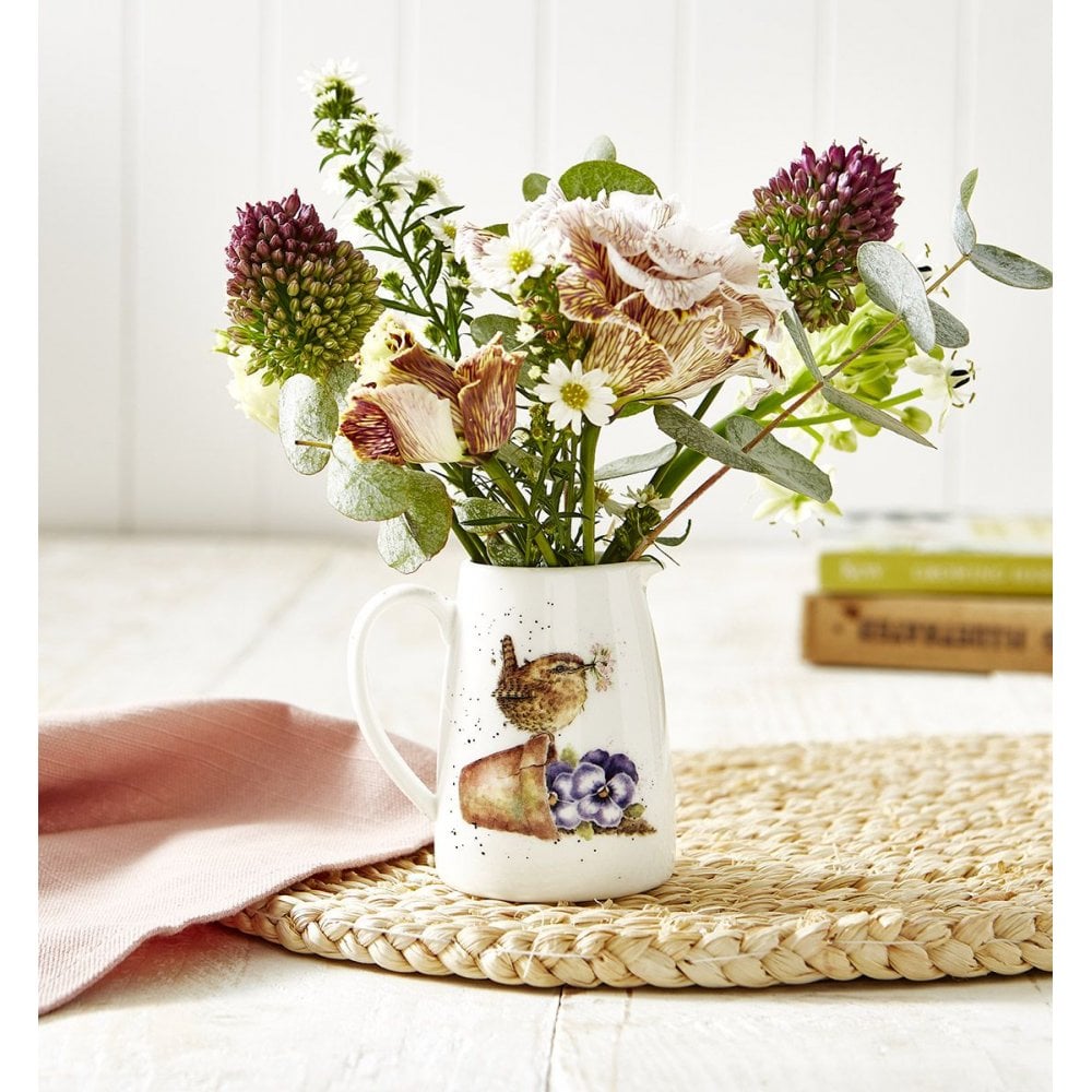 'Pottering About' Wren Posy Jug