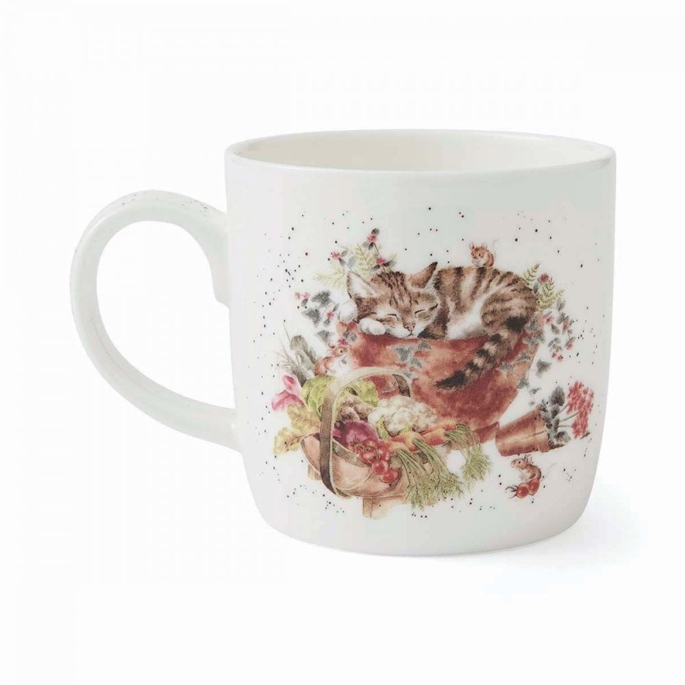 'Sleeping on the Job' Dog, Cat and Rabbit Mug