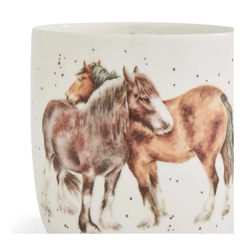 'Side By Side' Horses Mug