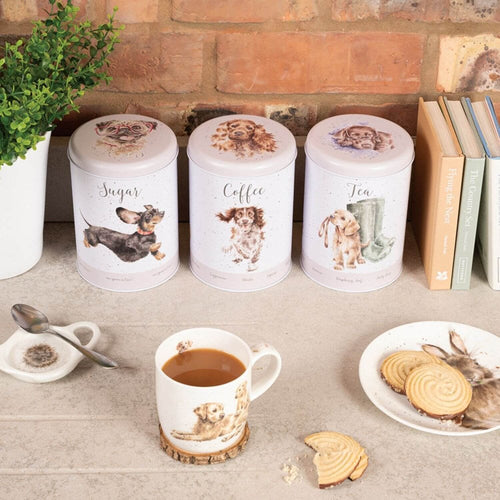 'A Dog's Life' Dog Tea Coffee Sugar Canisters