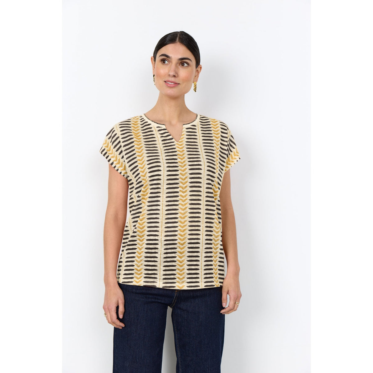 SC-Aretha 45 Geometric Print T-Shirt