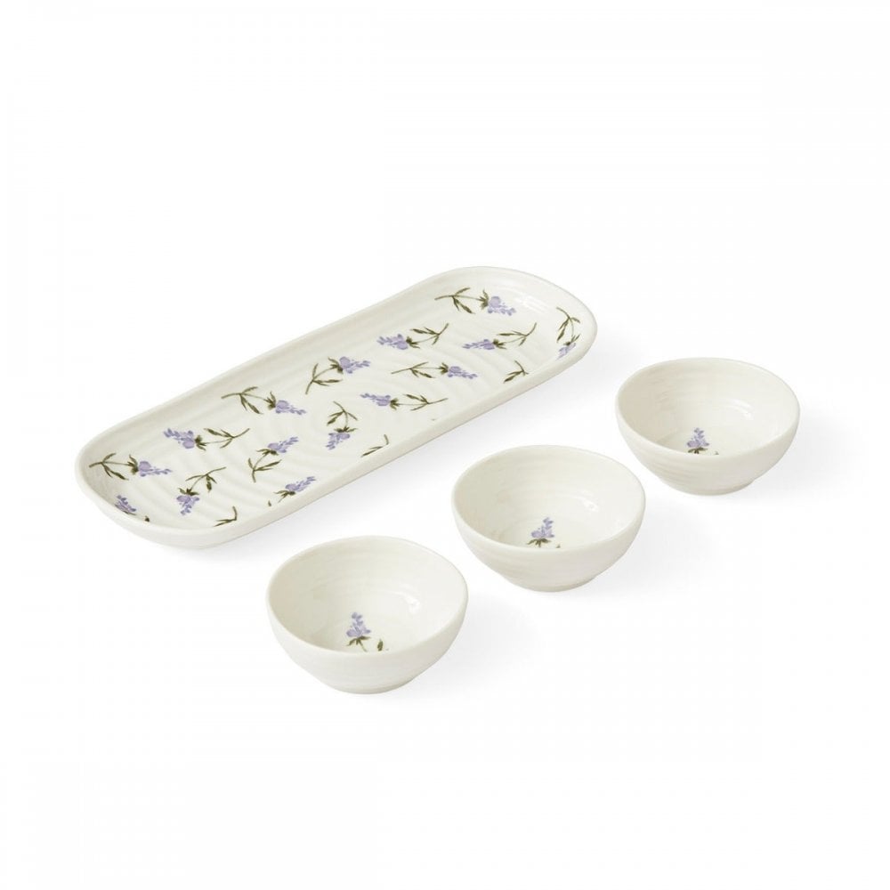 Lavandula 3 Bowl & Tray Set