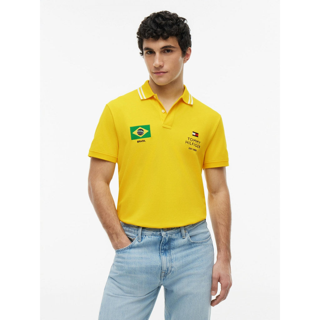 Regular Fit Brazil Pique Polo Shirt