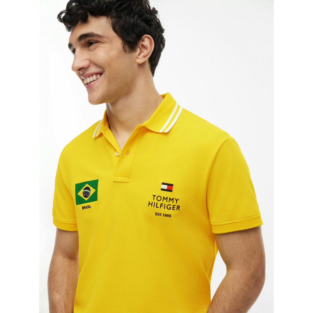 Regular Fit Brazil Pique Polo Shirt