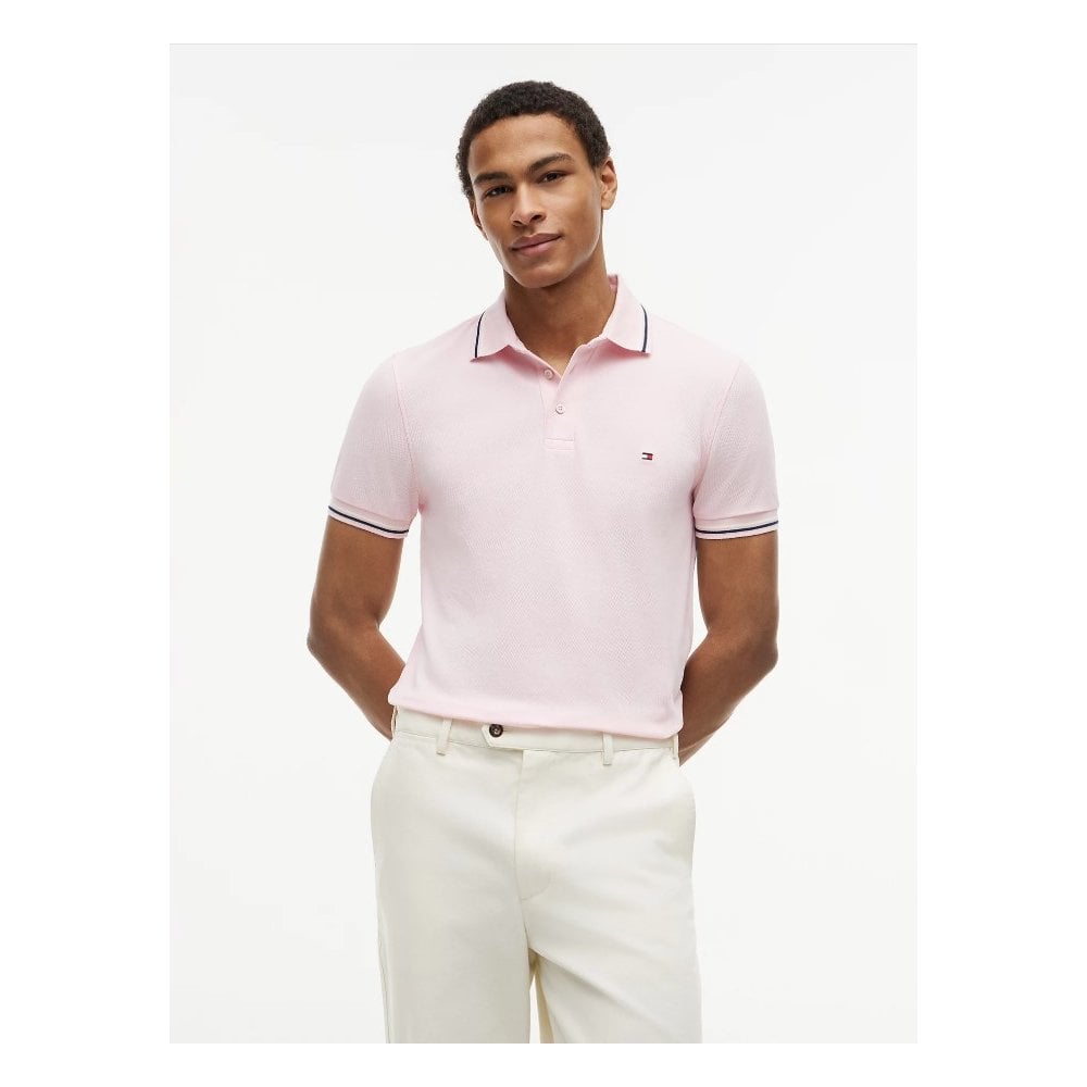 Slim Fit Tipped Pique Polo Shirt