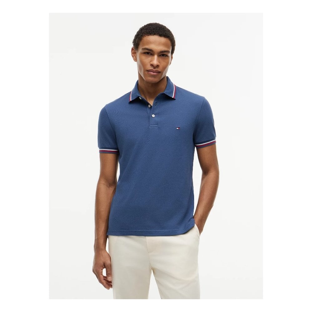 Slim Fit Tipped Pique Polo Shirt