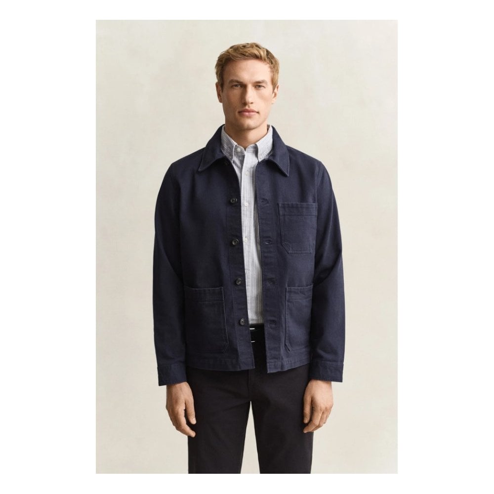 Regular Fit Brushed Twill Overshirt