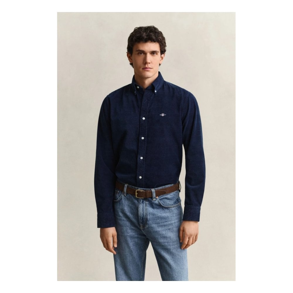 Indigo Corduroy Shirt
