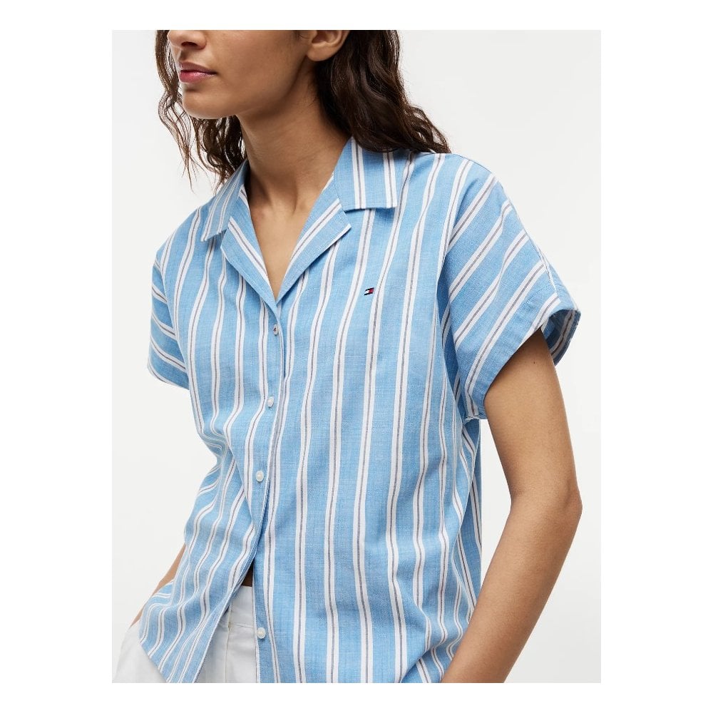 Relaxed Fit Poplin Short Sleeve Shirt
