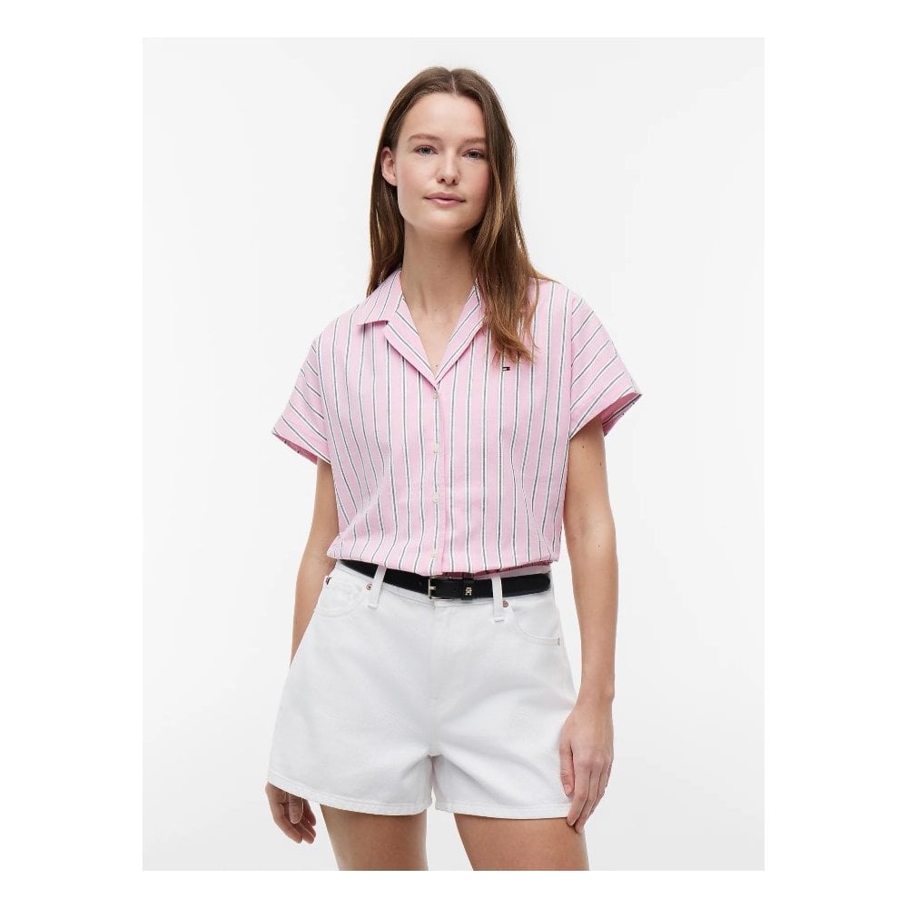 Relaxed Fit Poplin Short Sleeve Shirt