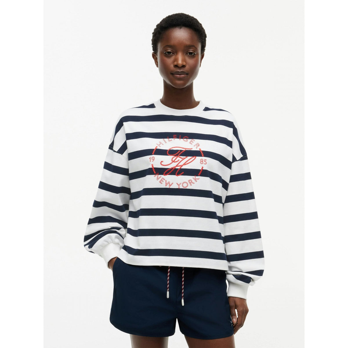 Logo Relaxed Crew Neck Sweatshirt