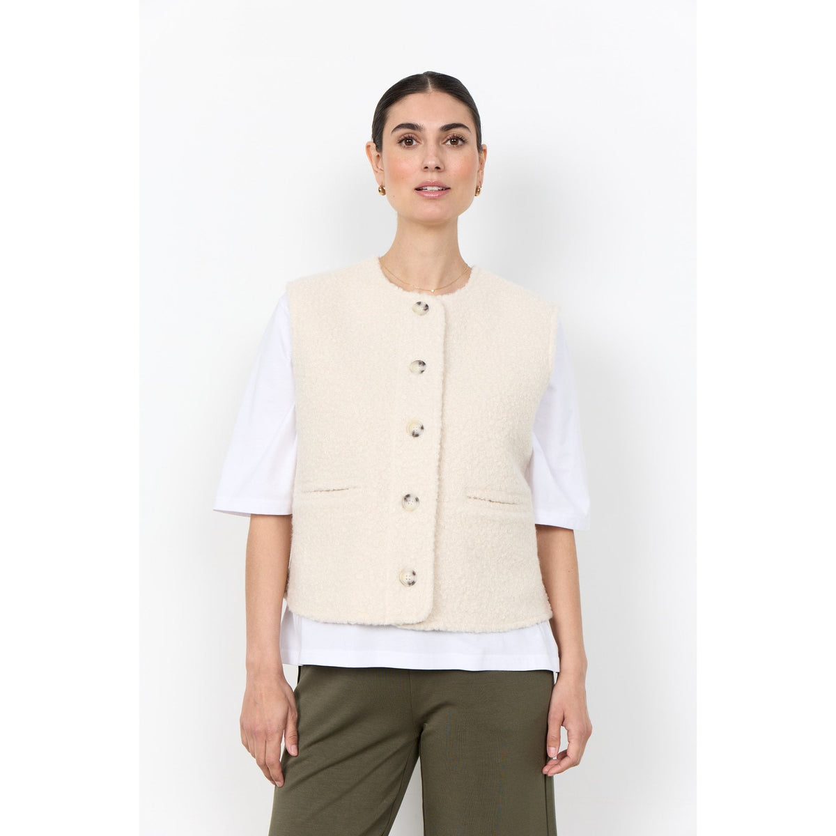 SC-Shaima 10 Textured Waistcoat